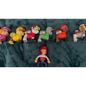 Paw Patrol Action Figure Lot of 7 Ryder Marshall Rubble Chase Rocky Zuma Skye